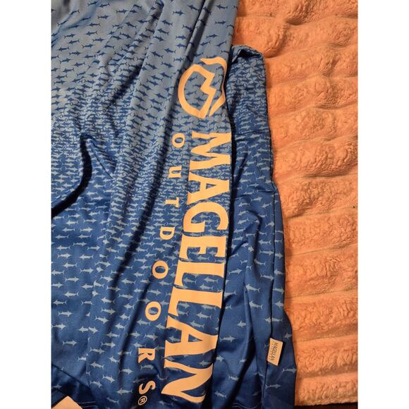 Magellan Outdoors Fish Gear Long Sleeve Cooling Shirt-Boyfriend Fit-Size XXL - Picture 5 of 9